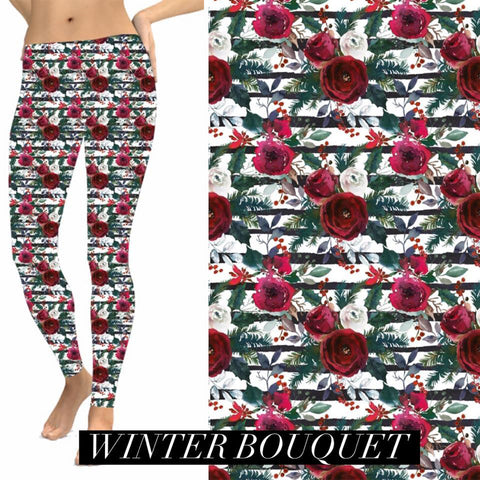 Winter Bouquet Leggings