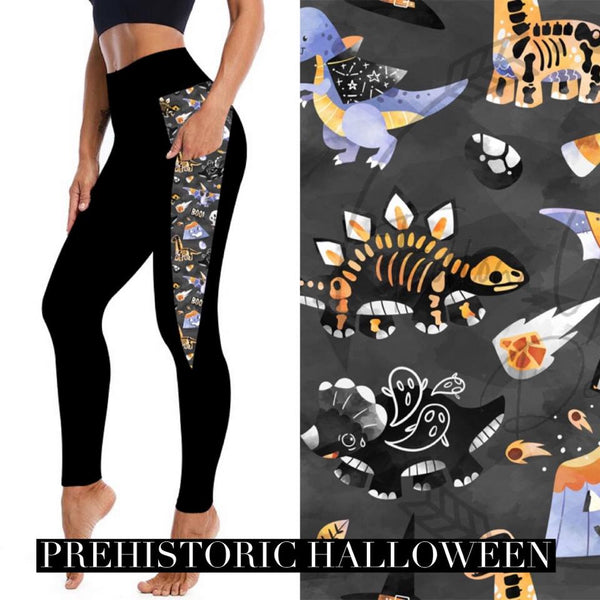 Prehistoric Halloween Leggings TWEEN ONLY