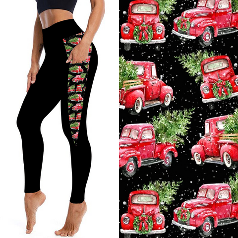 Red Truck Leggings