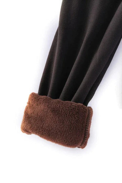 Ready to ship Black Fur Leggings