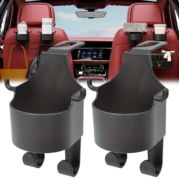 Deluxe Car Hook and Drink holder-2 Pack