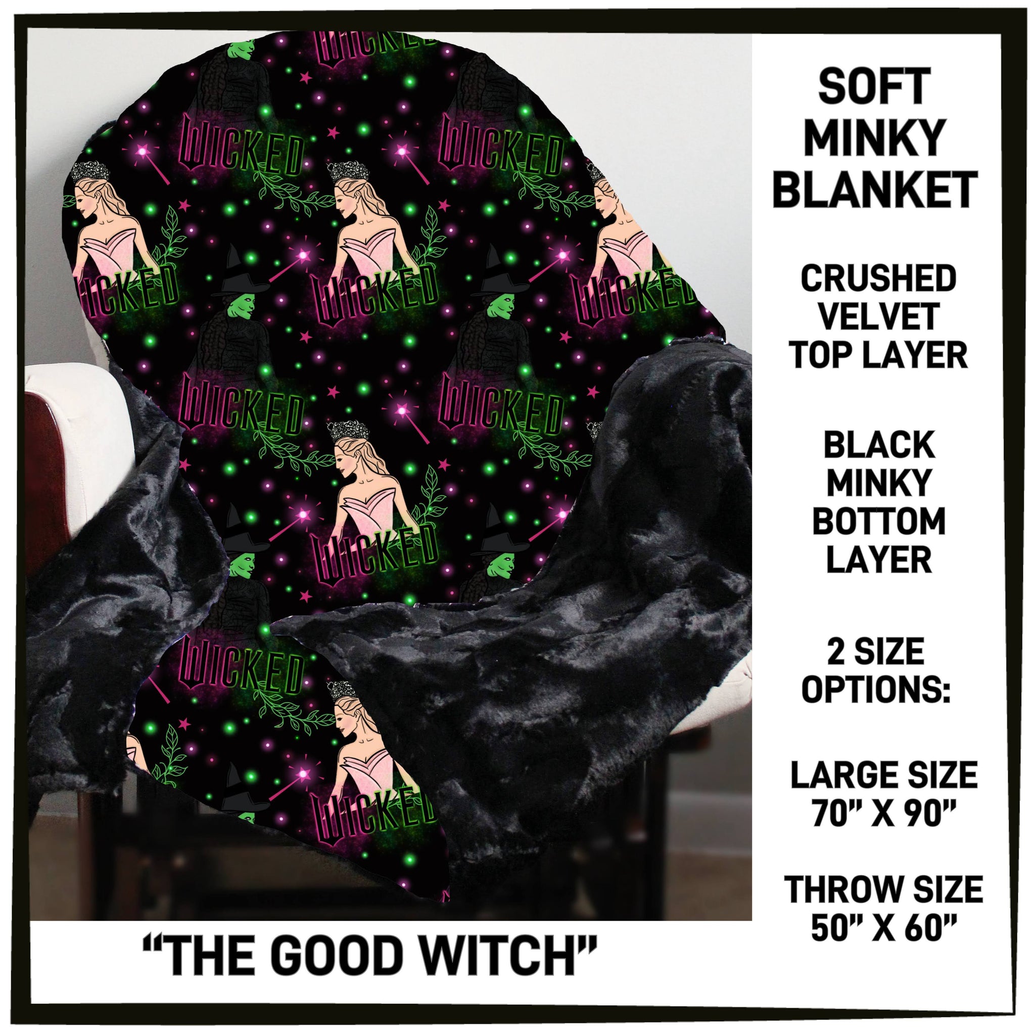 237BT - The Good Witch Minky Blanket - Preorder ETA: Mid-Feb