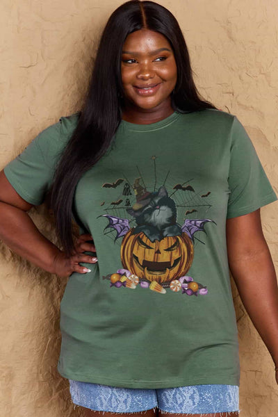 Simply Love Full Size Jack-O'-Lantern Graphic T-Shirt