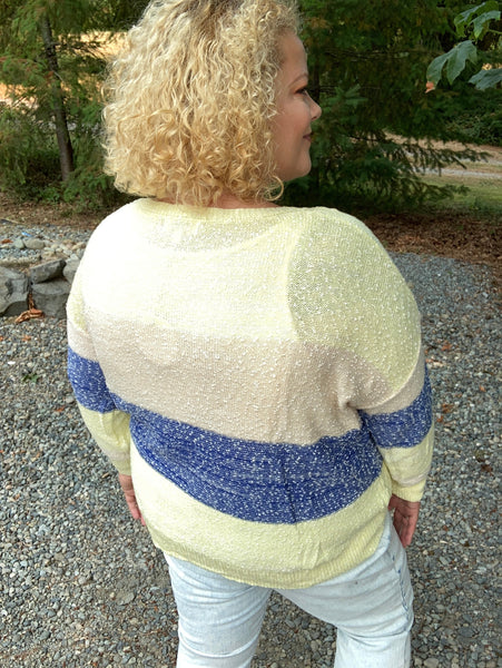 Colorblock Pullover Sweater