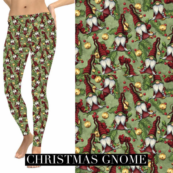 Christmas Gnome Leggings NO POCKETS
