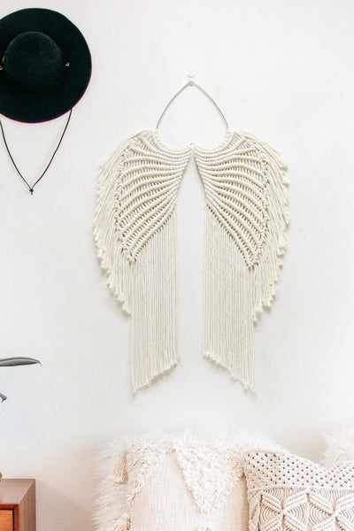 Macrame Angel Wings Wall Hanging