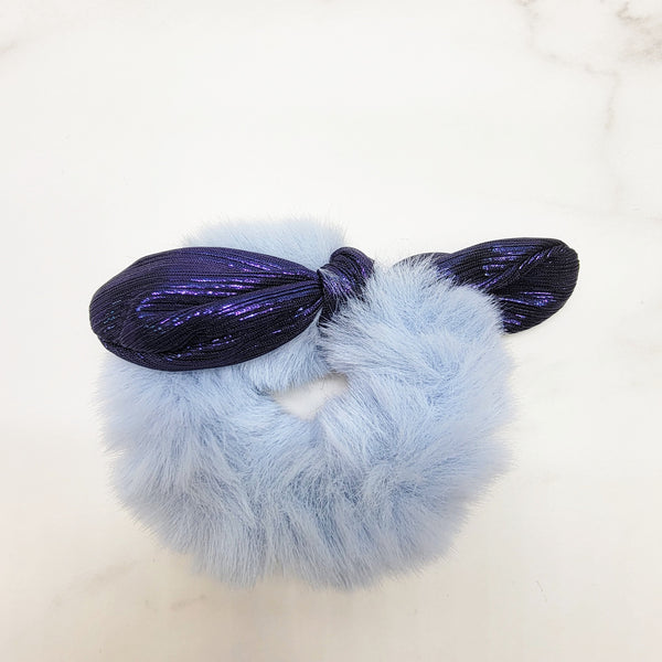 Fuzzy Glitter Scrunchie