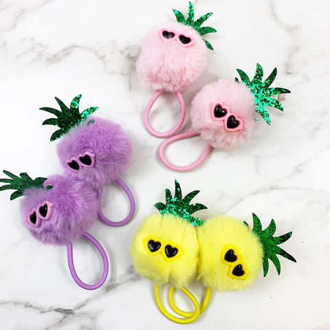 Pineapple Pom Hair Set