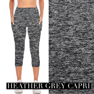 Heather Grey Capri