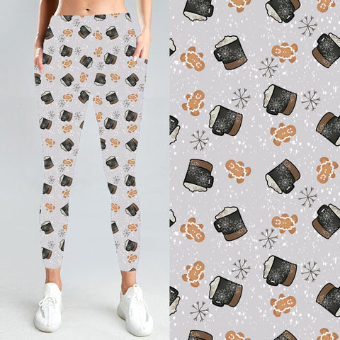 Gingerbread Cocoa Leggings NO POCKETS