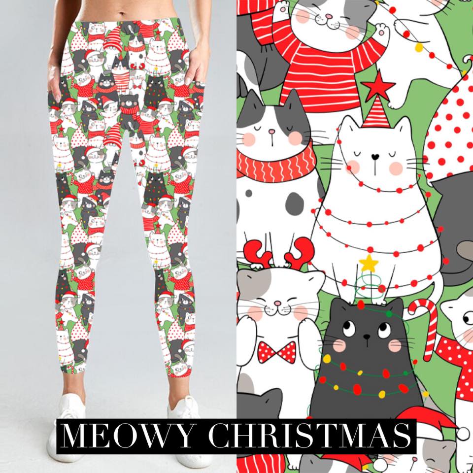 Meowy Christmas Leggings