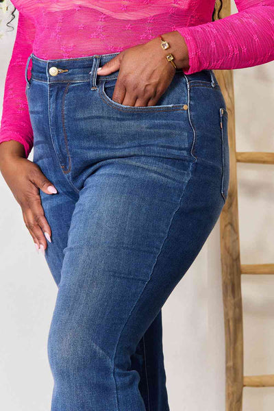 Judy Blue Full Size Flare Jeans with Pockets