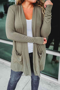 Open Front Long Sleeve Cardigan