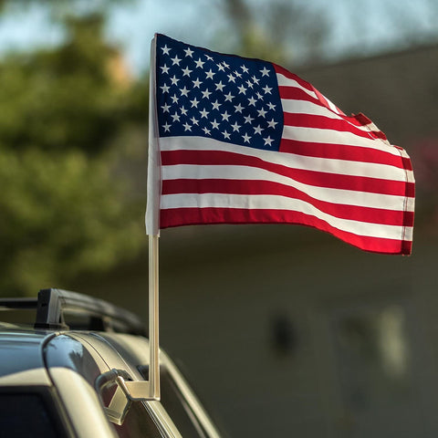 Patriotic Auto Flag