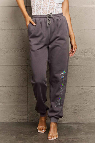 Simply Love Full Size SKELETON Graphic Sweatpants