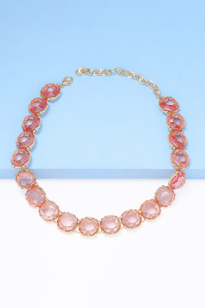 Zinc Alloy Resin Necklace