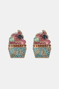 Cupcake Shape Acrylic Dangle Earrings
