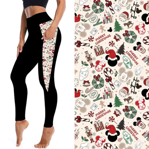 Retro Mouse Christmas Leggings