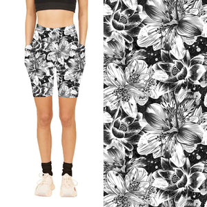 Lily of the Night Biker Shorts