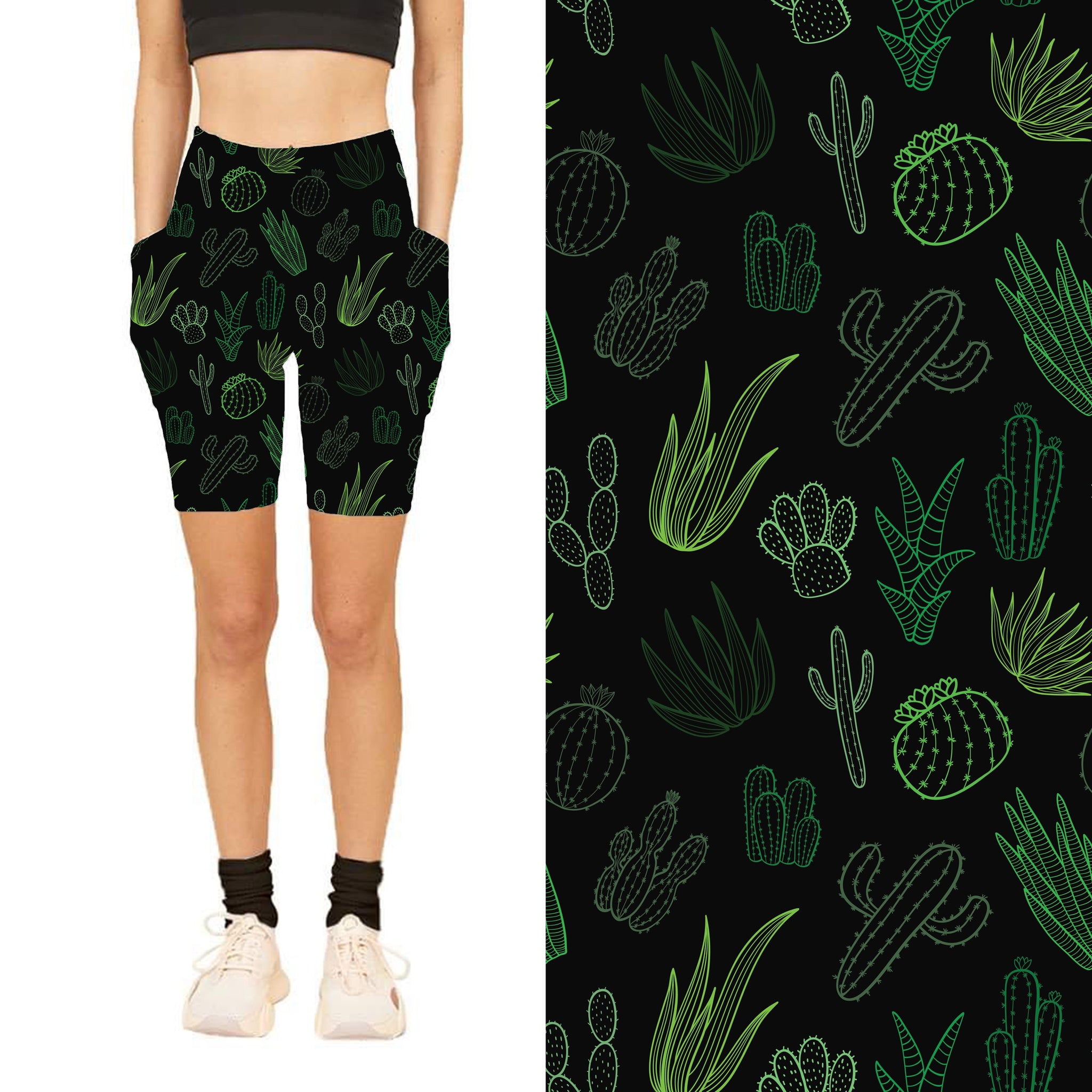 Prickly Pear Biker Shorts