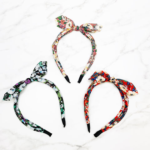 Multi-Floral Expandable Headband