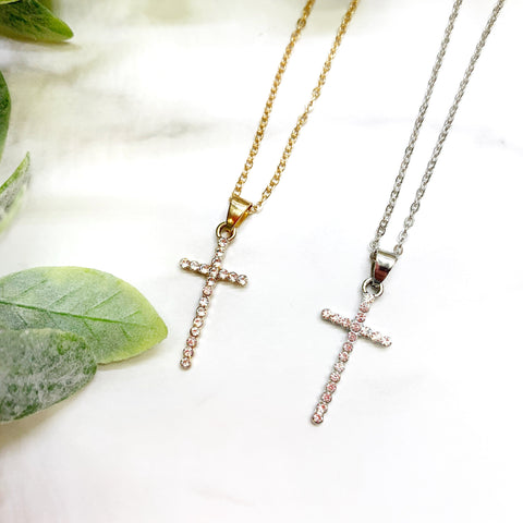 Sparkling Cross Necklace