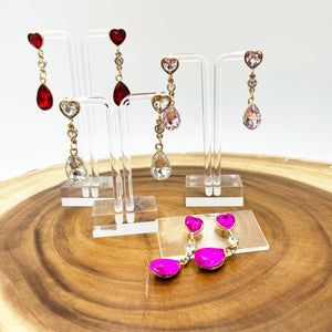 Heart Drop Earrings