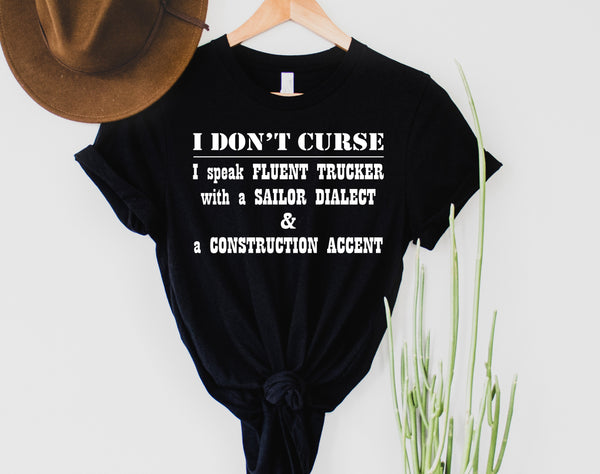 I don't curse