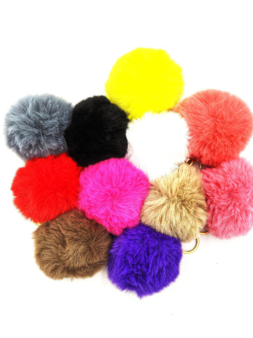 Puff Pom Keychains