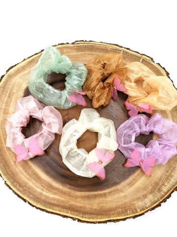 Butterfly Mesh Scrunchie