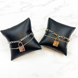 Lock and Chain Bracelet