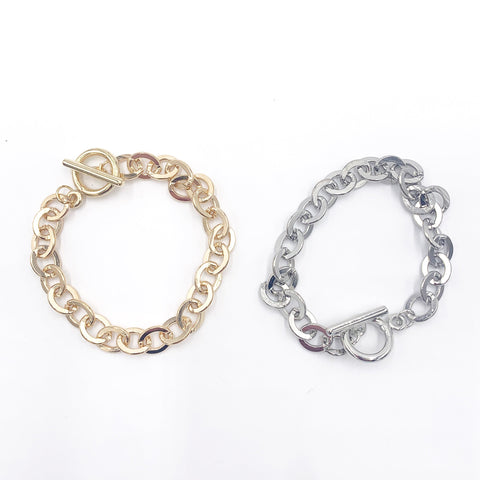 Gold & Silver Chain Bracelet