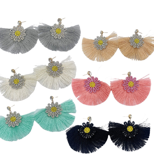 Tassel Flower Earrings