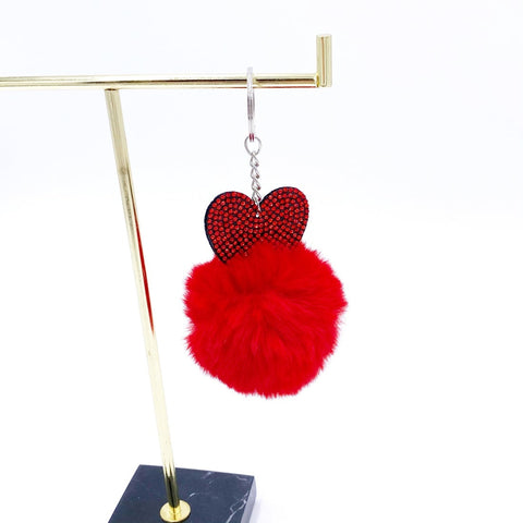 Heart Bling Pom pom