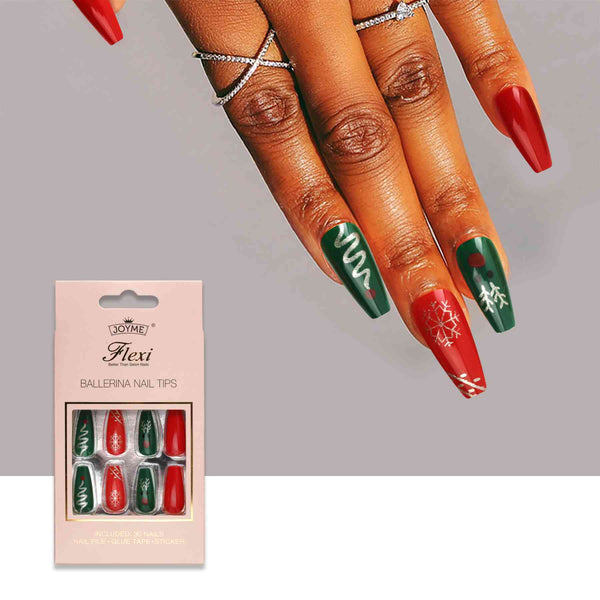 Christmas Theme ABS Press-On Nails