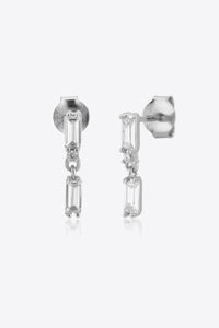 Zircon 925 Sterling Silver Drop Earrings