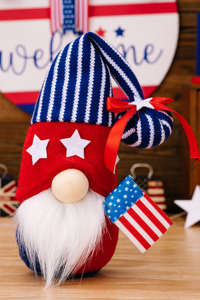 2-Piece Independence Day Knit Decor Gnomes