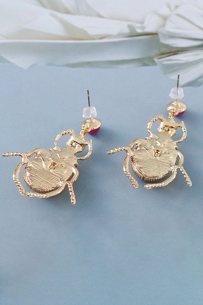 Bug Shape Dangle Earrings