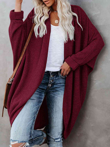 Open Front Long Sleeve Cardigan