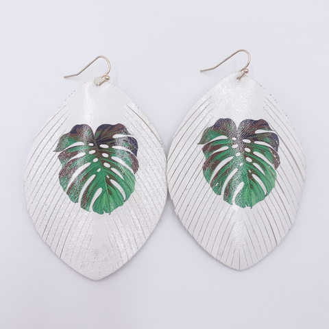 Tropical Leaf Earring