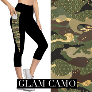 Glam Camo Capri