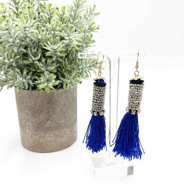 Beaded Tassel Earrings