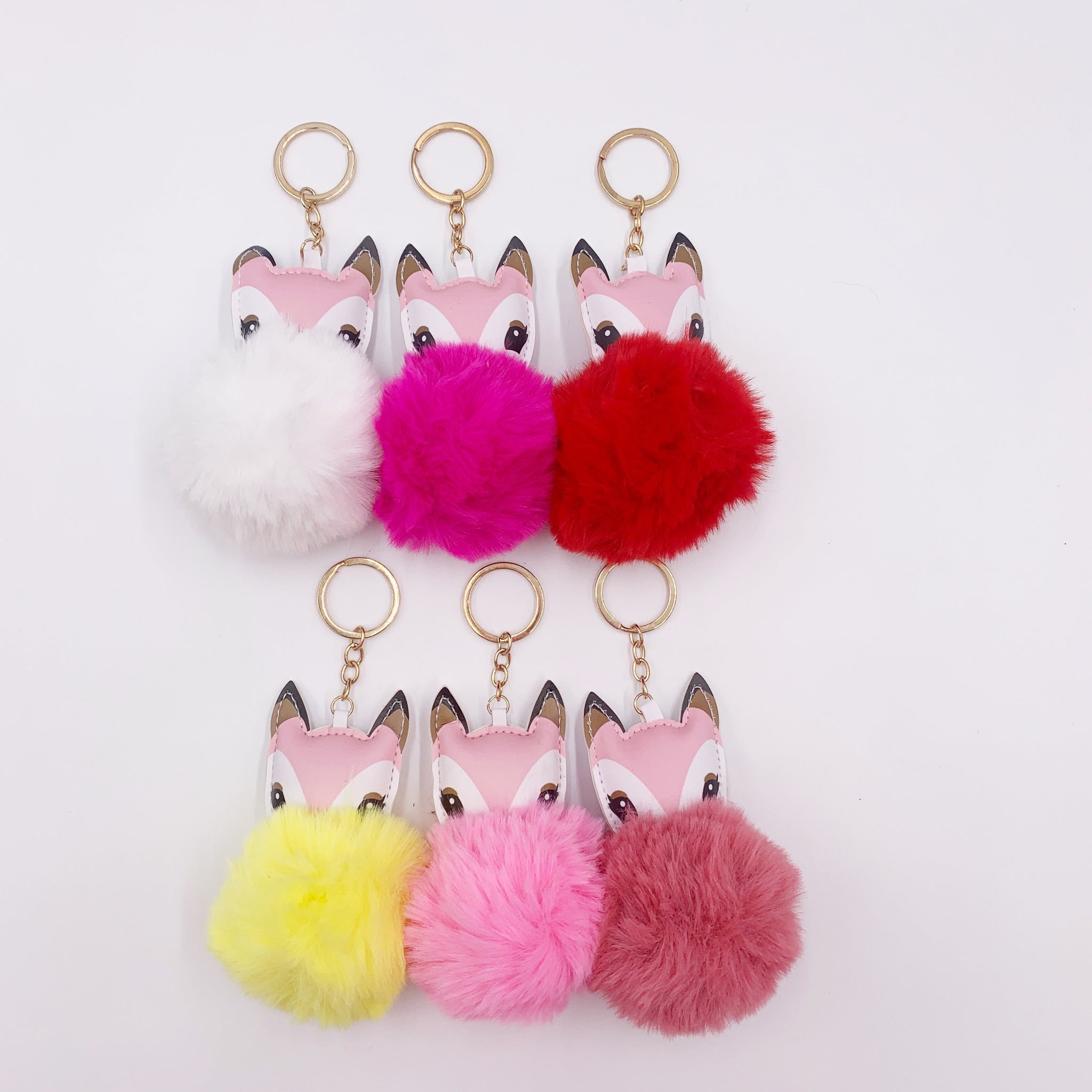 Deer Pom Keychain