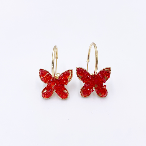 Crystalized Butterfly Earring