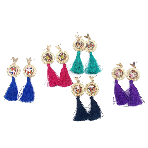 Butterfly Tassel Earrings