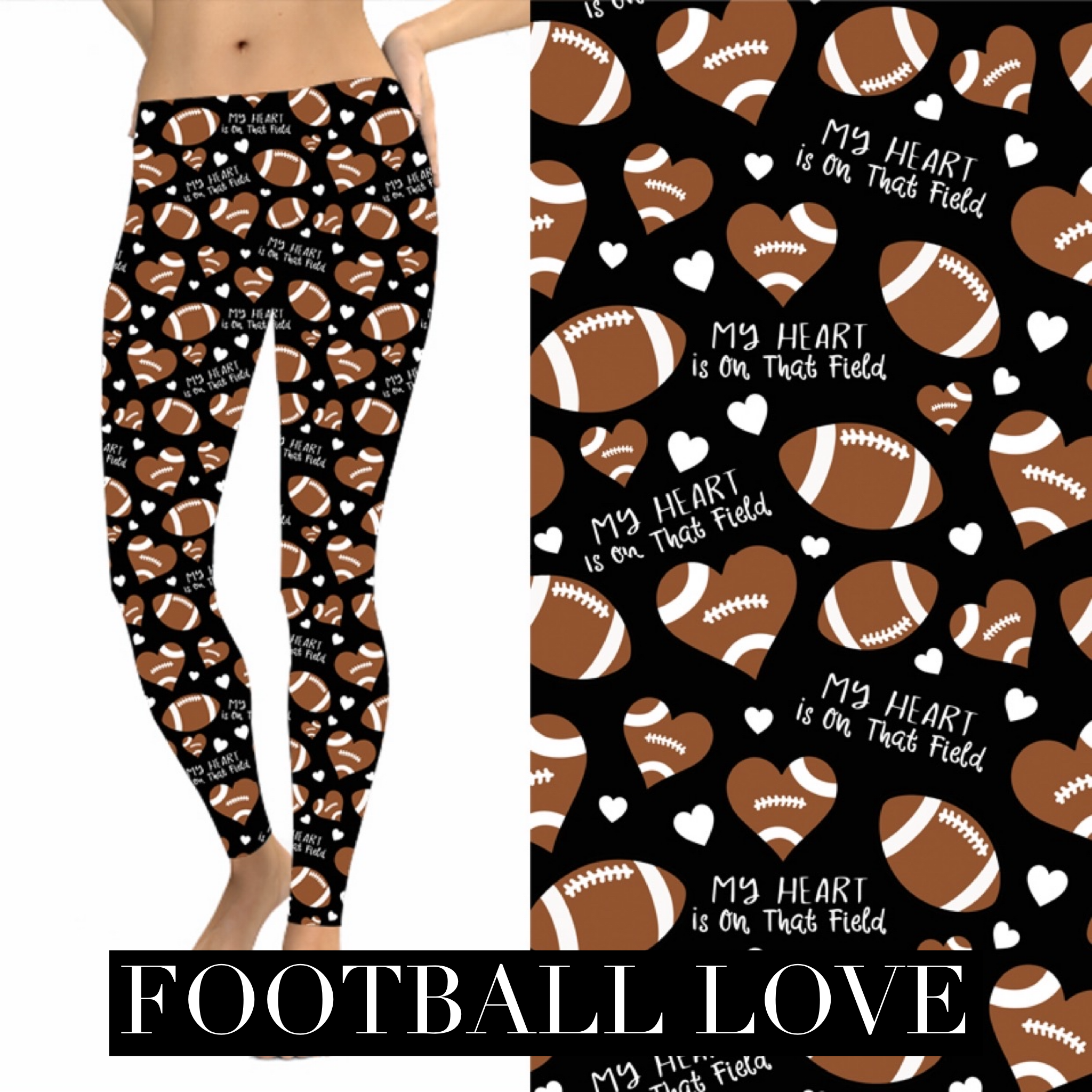 Football Love Leggings