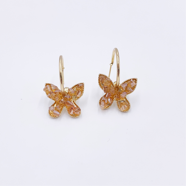 Crystalized Butterfly Earring