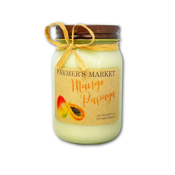 Jumbo Farmer's Market Candles - 100 Hour Burn Time Soy Wax Candles - Oily BlendsJumbo Farmer's Market Candles - 100 Hour Burn Time Soy Wax Candles