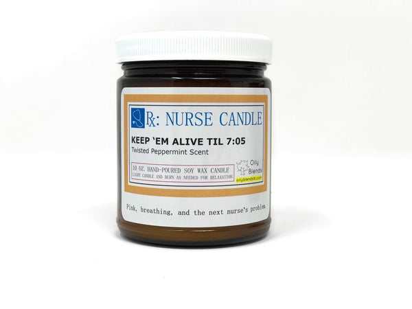 Nurse Candles - 25 Hour Burn Time Soy Wax Candles - Oily BlendsNurse Candles - 25 Hour Burn Time Soy Wax Candles