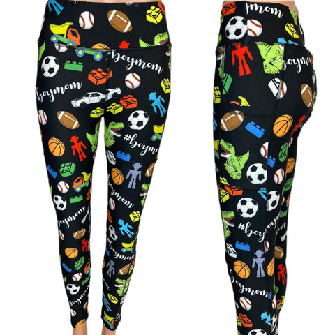 Boy Mom Leggings